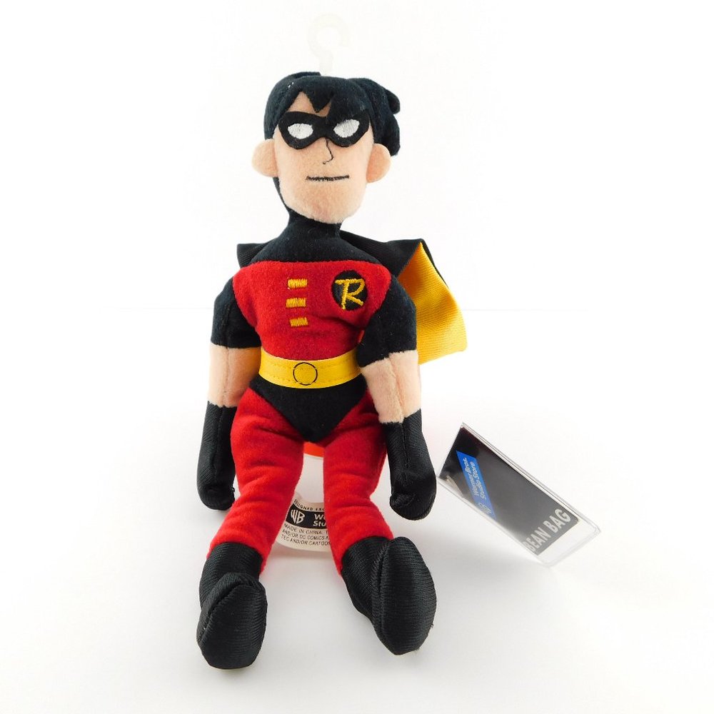 1998 ROBIN Boy Wonder Bean Bag Warner Bros. Plush Toy Doll